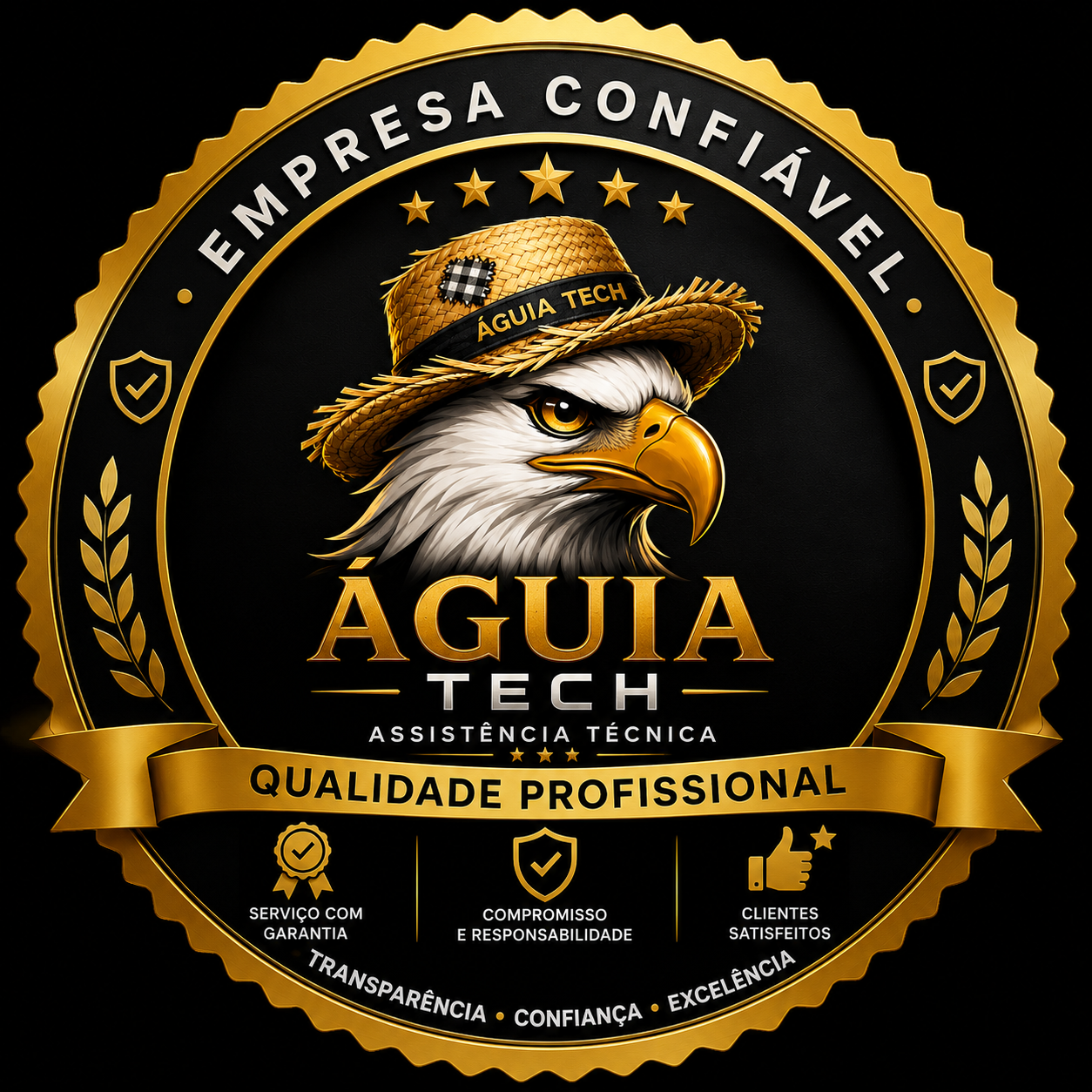 Selo Águia Tech empresa confiável
